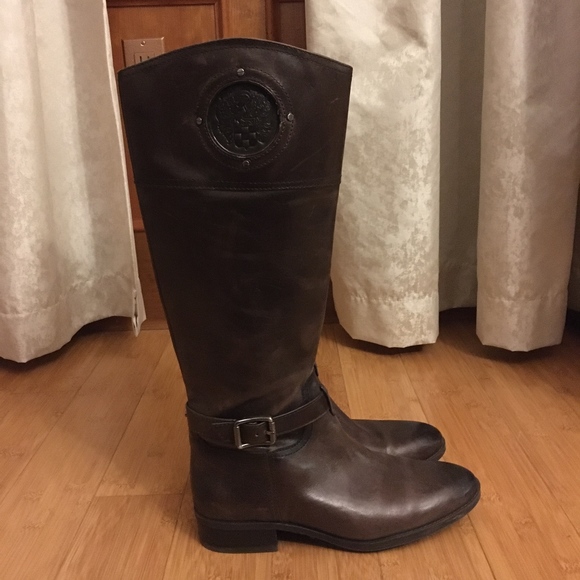 Vince Camuto Phillie Tall Leather Riding Boot - Picture 4 of 6